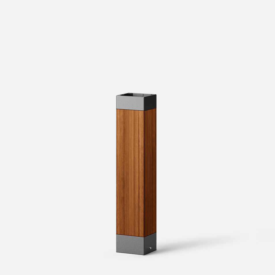 Wood system bollard tube