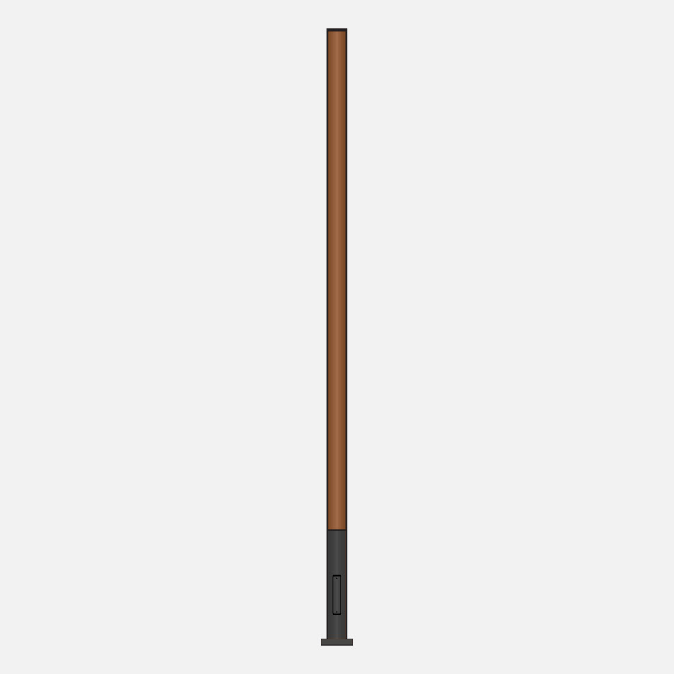 Wooden pole