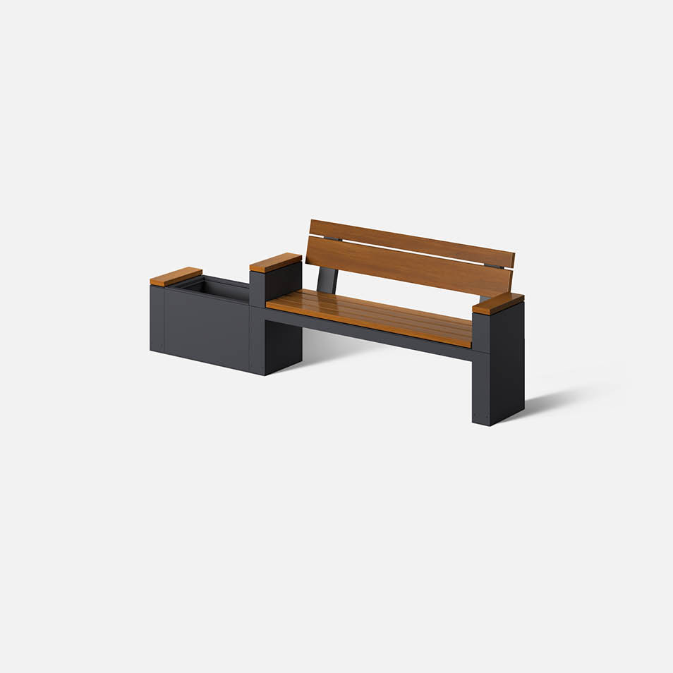 Bench and planter
